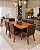 CONJUNTO MESA LUNNA 160X090 + 6 CADEIRAS MARK MODELO 32 MARROM - Imagem 2