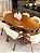 CONJUNTO MESA ORGÂNICA 180X100 + 6 CADEIRAS AGATHA CREME - Imagem 3