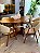 CONJUNTO MESA ORGÂNICA 180X100 + 6 CADEIRAS AGATHA CREME - Imagem 2