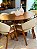 CONJUNTO MESA ORGÂNICA 180X100 + 6 CADEIRAS AGATHA CREME - Imagem 7