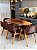 CONJUNTO MESA ORGÂNICA 180X100 + 6 CADEIRAS AGATHA MARROM - Imagem 6