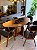 CONJUNTO MESA ORGÂNICA 180X100 + 6 CADEIRAS AGATHA CINZA - Imagem 7