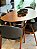 CONJUNTO MESA ORGÂNICA 180X100 + 6 CADEIRAS AGATHA CINZA - Imagem 2