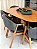CONJUNTO MESA ORGÂNICA 180X100 + 6 CADEIRAS AGATHA CINZA - Imagem 6