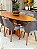 CONJUNTO MESA ORGANICA 180X100 + 6 CADEIRAS MARK MODELO 30 CINZA - Imagem 3