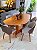 CONJUNTO MESA ORGANICA 180X100 + 6 CADEIRAS MARK MODELO 30 CINZA - Imagem 7