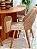 CONJUNTO MESA ORGANICA 180X100 + 6 CADEIRAS MARK MODELO 30 CREME - Imagem 8