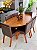 CONJUNTO MESA ORGANICA 180X100 + 6 CADEIRAS MARK MODELO 32 CINZA - Imagem 8