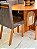 CONJUNTO MESA ORGANICA 180X100 + 6 CADEIRAS MARK MODELO 32 CINZA - Imagem 7