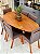 CONJUNTO MESA ORGANICA 180X100 + 6 CADEIRAS MARK MODELO 32 CINZA - Imagem 1