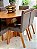 CONJUNTO MESA ORGANICA 180X100 + 6 CADEIRAS MARK MODELO 32 CINZA - Imagem 3