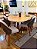 CONJUNTO MESA THALIA 180X120 + 6 CADEIRAS MARK 30 CINZA - Imagem 1