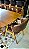 CONJUNTO MESA SOFIA 180X110 + 6 CADEIRAS AGATHA MARROM - Imagem 5