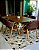 CONJUNTO MESA SOFIA 180X110 + 6 CADEIRAS AGATHA MARROM - Imagem 1