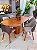 CONJUNTO MESA ORGANICA C/ BASE RIPADA 180X100 + 6 CADEIRAS MARK MODELO 30 CINZA - Imagem 4