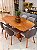 CONJUNTO MESA ORGANICA C/ BASE RIPADA 180X100 + 6 CADEIRAS MARK MODELO 30 CINZA - Imagem 6