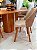 CONJUNTO MESA ORGANICA C/ BASE RIPADA 180X100 + 6 CADEIRAS MARK MODELO 30 CREME - Imagem 6
