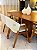 CONJUNTO MESA ORGÂNICA C/ BASE RIPADA 180X100 + 6 CADEIRAS AGATHA CREME - Imagem 2
