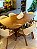 CONJUNTO MESA ORGÂNICA C/ BASE RIPADA 180X100 + 6 CADEIRAS AGATHA CREME - Imagem 6