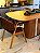 CONJUNTO MESA ORGÂNICA C/ BASE RIPADA 180X100 + 6 CADEIRAS AGATHA MARROM - Imagem 6