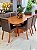 CONJUNTO MESA ORGÂNICA C/ BASE RIPADA 180X100 + 6 CADEIRAS MARK MODELO 32 CINZA - Imagem 10