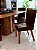 CONJUNTO MESA ORGÂNICA C/ BASE RIPADA 180X100 + 6 CADEIRAS MARK MODELO 32 MARROM - Imagem 5