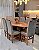 CONJUNTO MESA ORGANICA 180X100 + 6 CADEIRAS MODELO 18 CINZA - Imagem 3