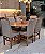 CONJUNTO MESA ORGANICA 180X100 + 6 CADEIRAS MODELO 18 CINZA - Imagem 5