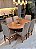 CONJUNTO MESA ORGANICA 180X100 + 6 CADEIRAS MODELO 18 CINZA - Imagem 1