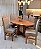 CONJUNTO MESA ORGANICA 180X100 + 6 CADEIRAS MODELO 18 CINZA - Imagem 2