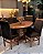 CONJUNTO MESA ORGANICA 180X100 + 6 CADEIRAS MODELO 18 MARROM - Imagem 2