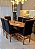 CONJUNTO MESA ORGANICA 180X100 + 6 CADEIRAS MODELO 19 PRETO - Imagem 5