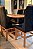 CONJUNTO MESA ORGANICA 180X100 + 6 CADEIRAS MODELO 19 PRETO - Imagem 2
