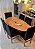 CONJUNTO MESA ORGANICA 180X100 + 6 CADEIRAS MODELO 19 PRETO - Imagem 1