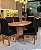 CONJUNTO MESA ORGANICA 180X100 + 6 CADEIRAS MODELO 19 PRETO - Imagem 8