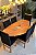 CONJUNTO MESA ORGANICA 180X100 + 6 CADEIRAS MODELO 19 PRETO - Imagem 3