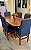 CONJUNTO MESA ORGANICA 180X100 + 6 CADEIRAS MODELO 19 AZUL ROYAL - Imagem 5