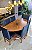 CONJUNTO MESA ORGANICA 180X100 + 6 CADEIRAS MODELO 19 AZUL ROYAL - Imagem 3