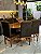 CONJUNTO MESA ORGANICA 180X100 + 6 CADEIRAS MODELO 19 MARROM - Imagem 6