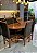 CONJUNTO MESA ORGANICA 180X100 + 6 CADEIRAS MODELO 19 MARROM - Imagem 3