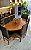 CONJUNTO MESA ORGANICA 180X100 + 6 CADEIRAS MODELO 19 MARROM - Imagem 2