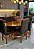 CONJUNTO MESA ORGANICA 180X100 + 6 CADEIRAS MODELO 19 MARROM - Imagem 4