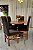 CONJUNTO MESA ORGANICA 180X100 + 6 CADEIRAS MODELO 19 MARROM - Imagem 7