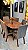 CONJUNTO MESA ORGANICA 180X100 + 6 CADEIRAS MODELO 25 CINZA - Imagem 4
