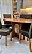 CONJUNTO MESA ORGANICA 180X100 + 6 CADEIRAS MODELO 25 MARROM - Imagem 4