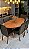 CONJUNTO MESA ORGANICA 180X100 + 6 CADEIRAS MODELO 25 MARROM - Imagem 3