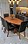 CONJUNTO MESA ORGANICA 180X100 + 6 CADEIRAS MODELO 25 MARROM - Imagem 1