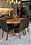 CONJUNTO MESA ORGANICA 180X100 + 6 CADEIRAS MODELO 25 MARROM - Imagem 5