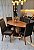 CONJUNTO MESA ORGANICA 180X100 + 6 CADEIRAS MODELO 25 MARROM - Imagem 2