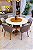 CONJUNTO MESA MARK REDONDA 130m + 6 CADEIRAS MARK MODELO 30 CINZA + PRATO GIRATORIO - Imagem 1